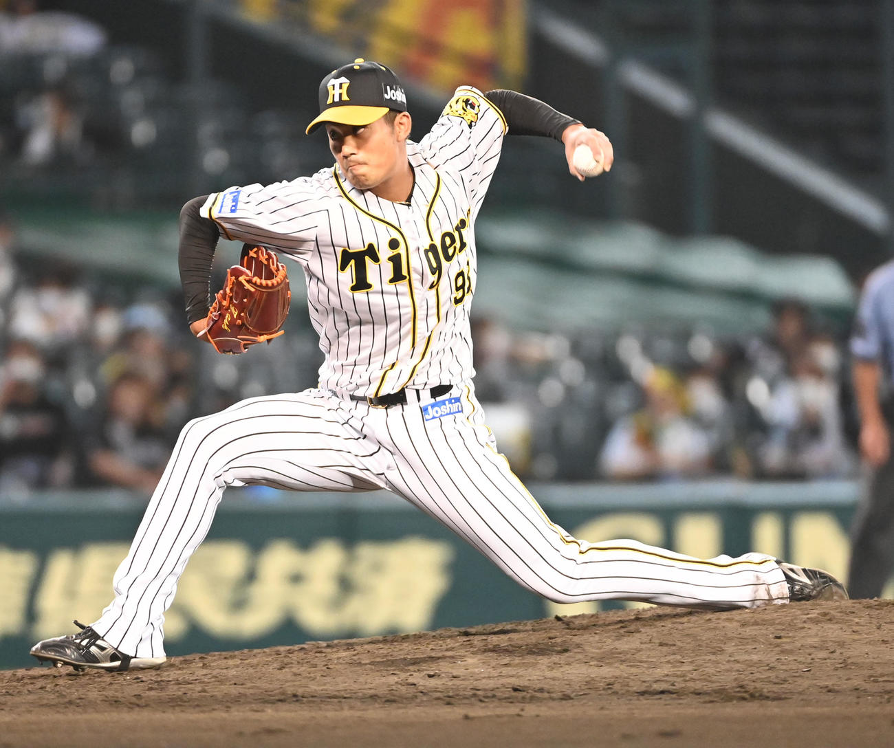 阪神石井将希（2021年7月28日撮影）