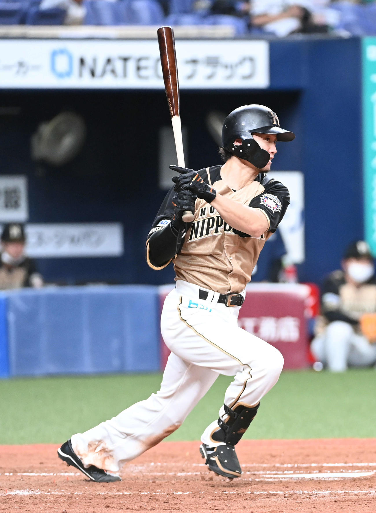 オリックス対日本ハム　3回表日本ハム2死三塁、西川は右前適時打を放つ（撮影・前岡正明）