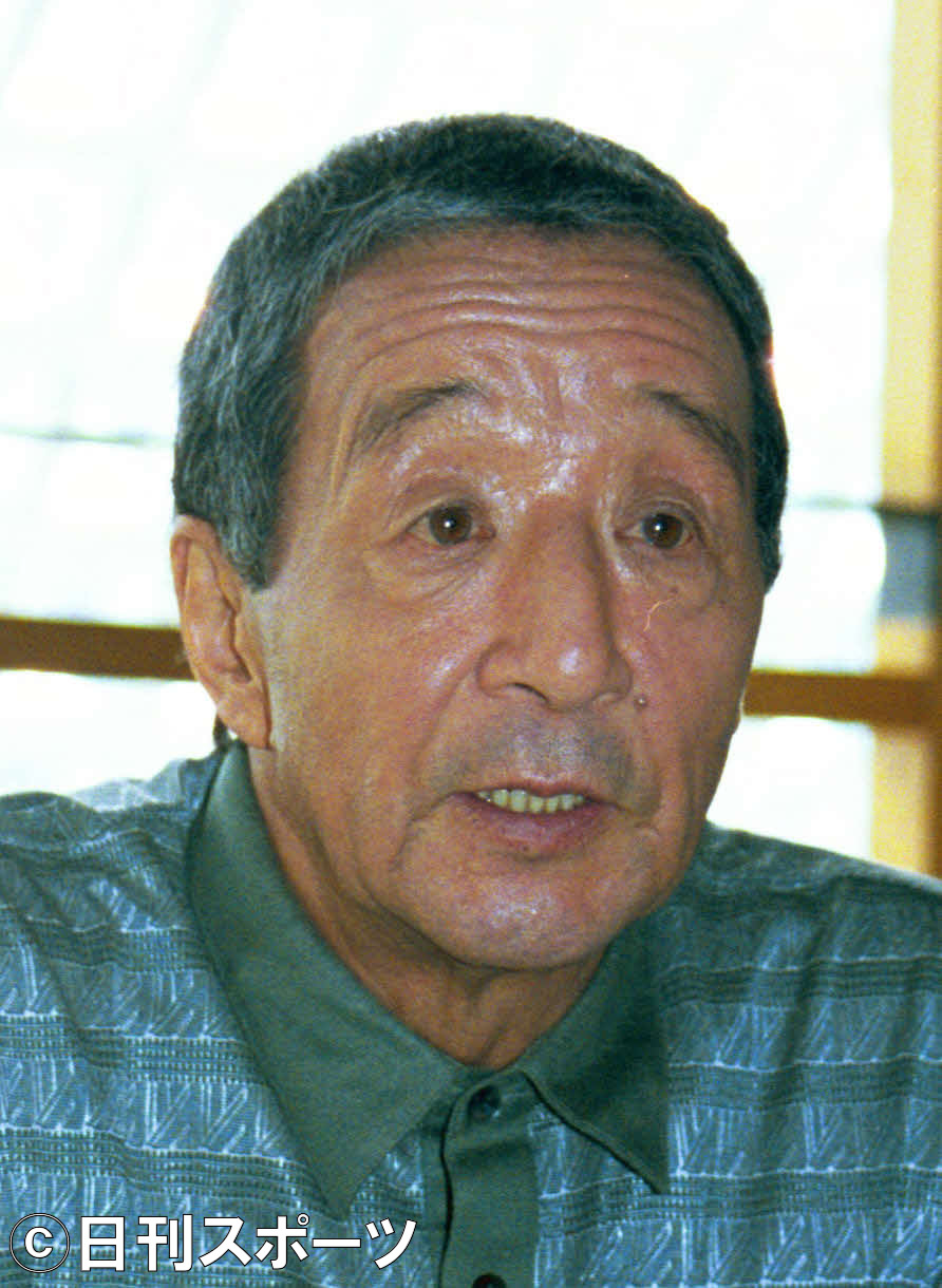 田中邦衛さん（2002年9月撮影）