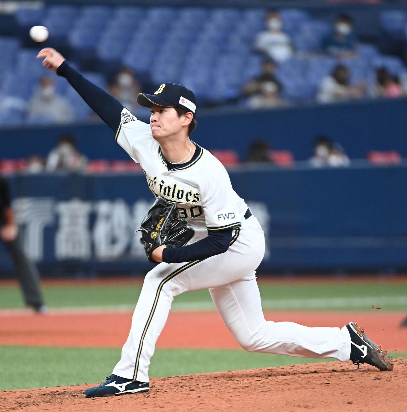 オリックス対日本ハム　オリックス2番手のK－鈴木（撮影・前岡正明）
