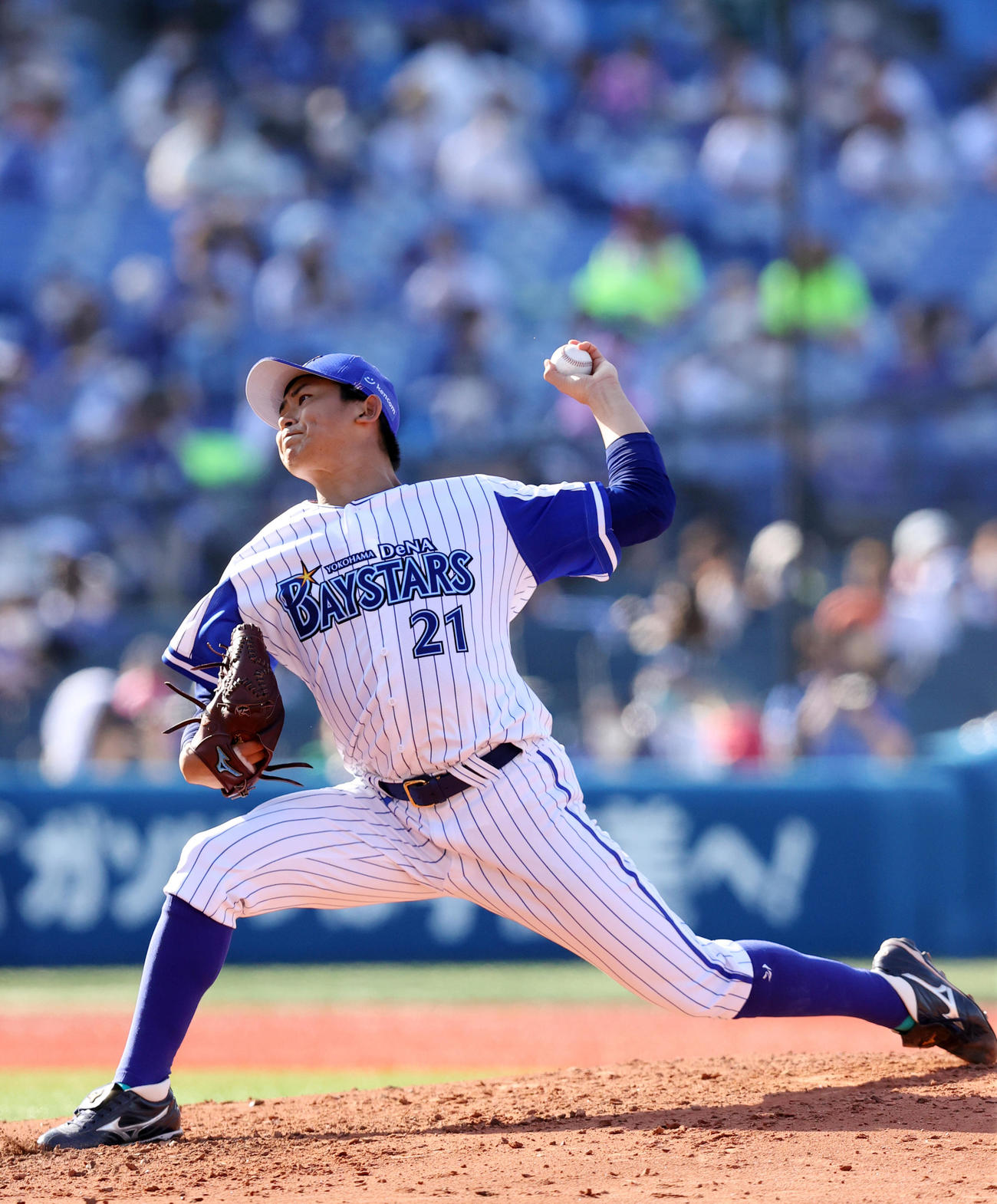 DeNA対中日　DeNA先発の今永（撮影・狩俣裕三）