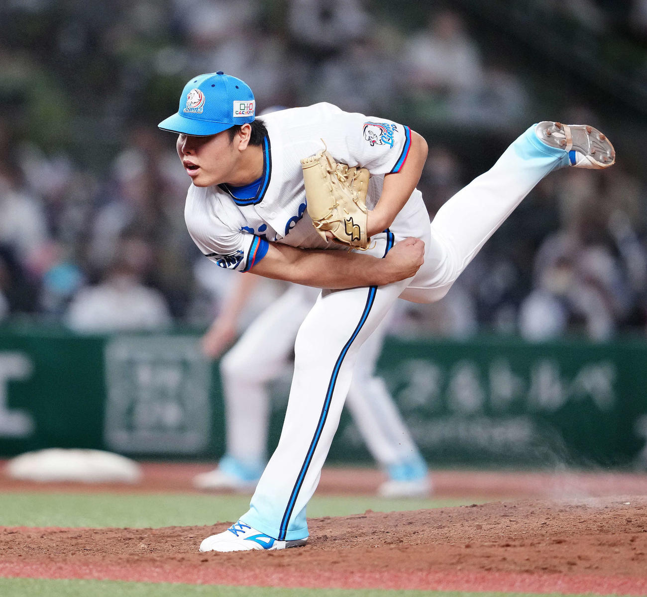 西武対楽天　西武7番手の平良（撮影・江口和貴）