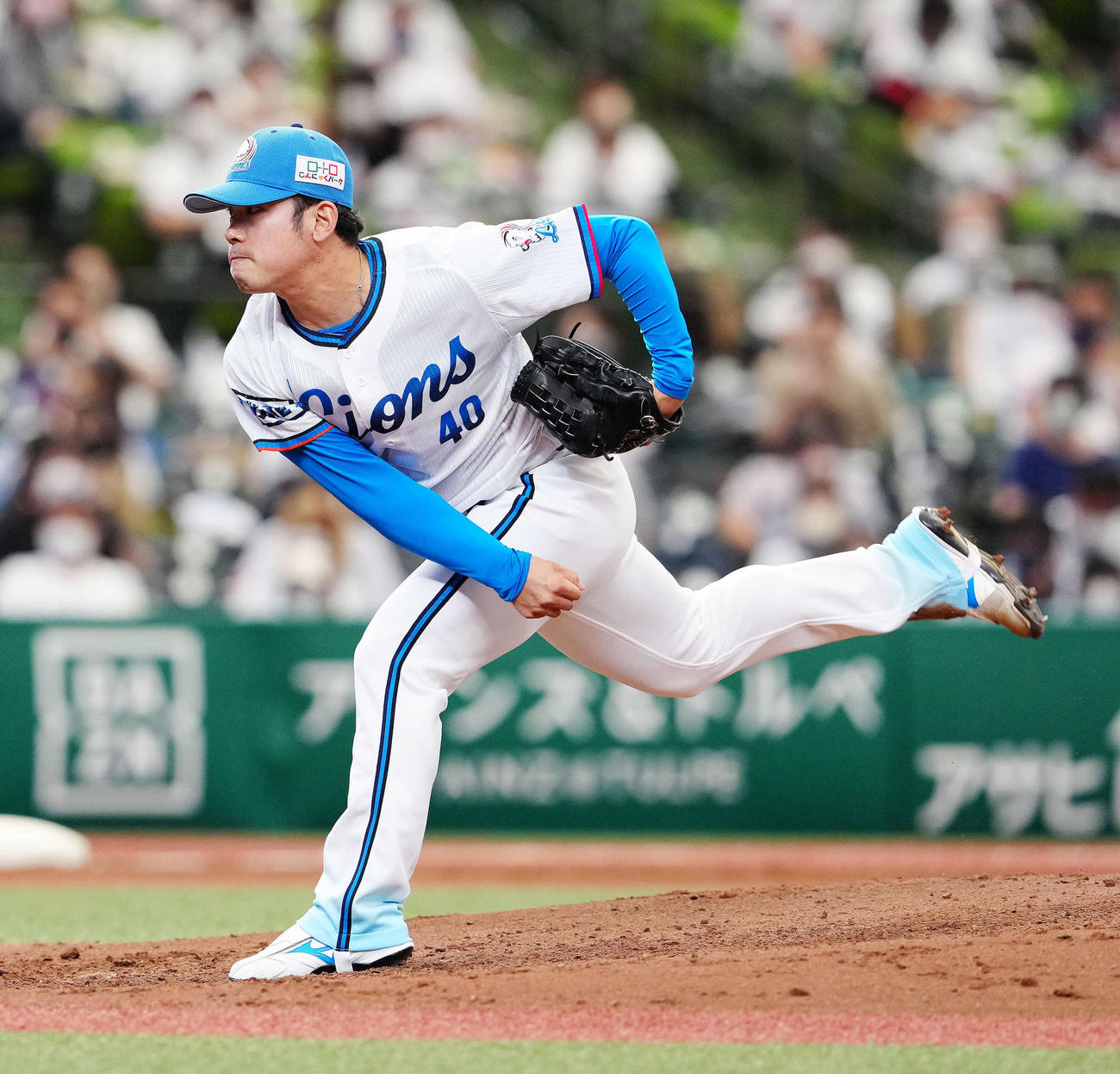 西武対楽天　西武2番手の田村（撮影・江口和貴）