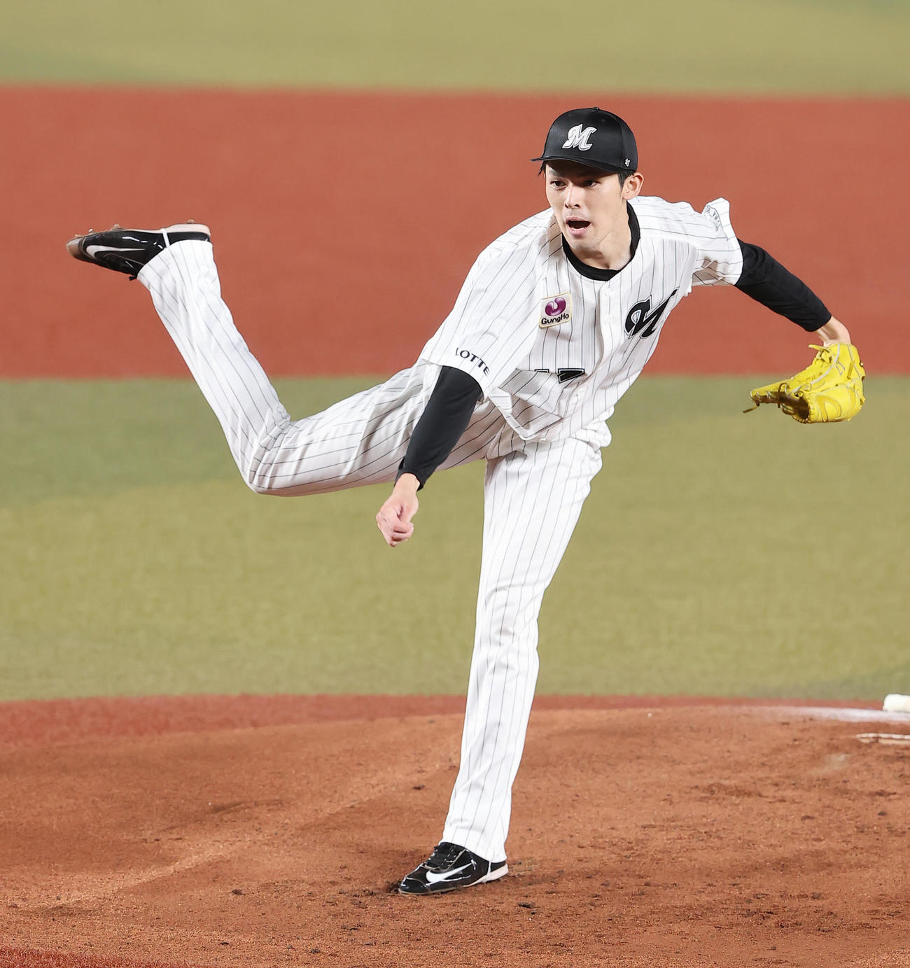 ロッテ佐々木朗希（2021年10月7日撮影）