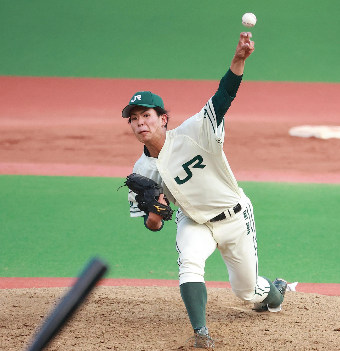 巨人2位のJR東日本・山田龍聖（2021年9月28日撮影）
