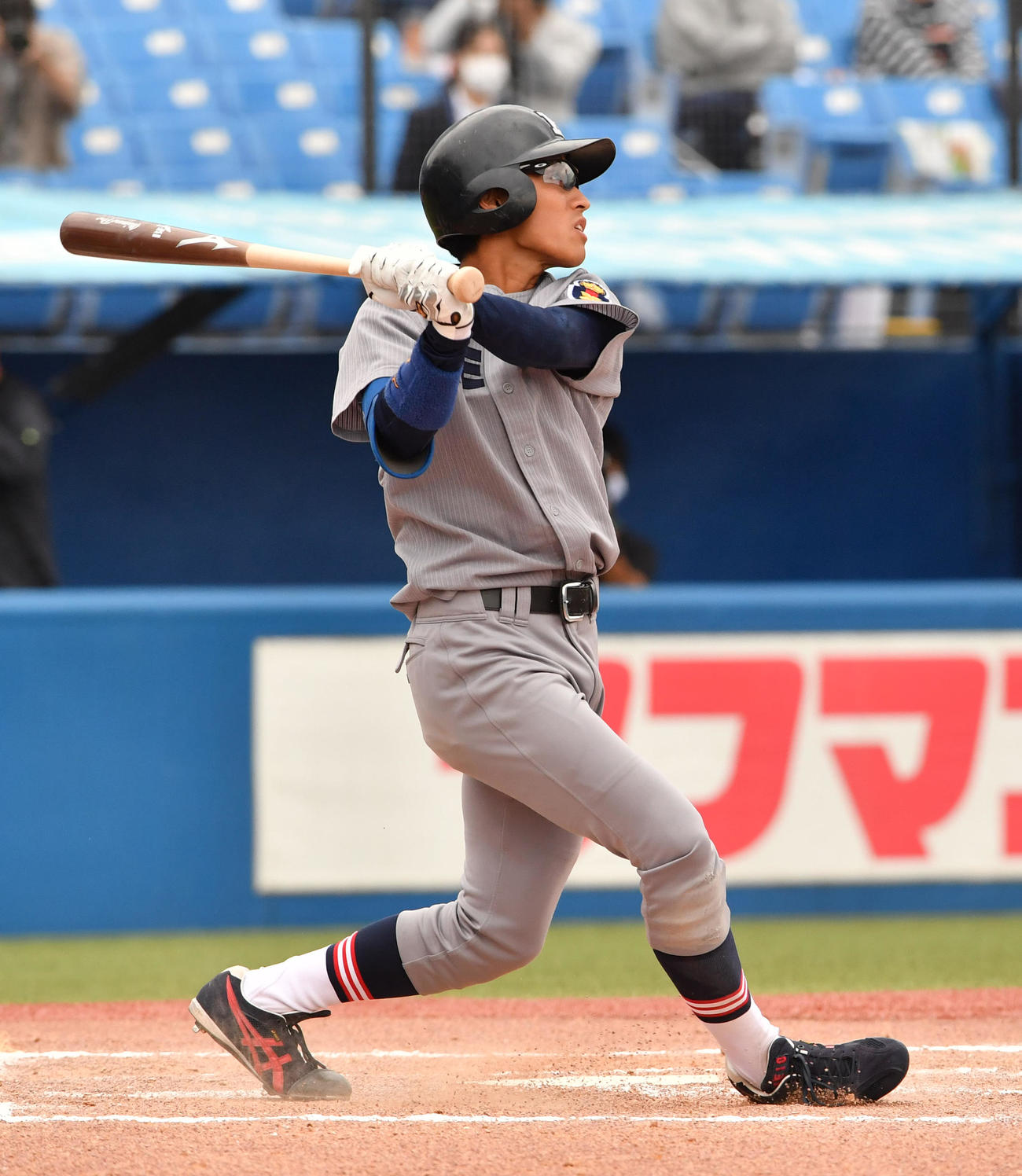 慶大・渡部遼人＝2021年9月26日