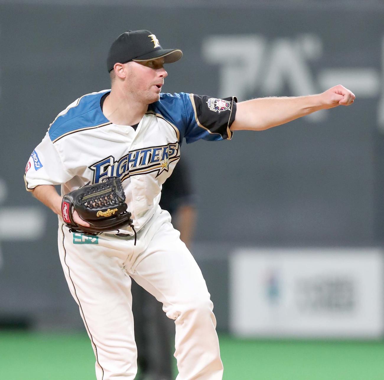 日本ハム対西武　力投するアーリン（撮影・黒川智章）