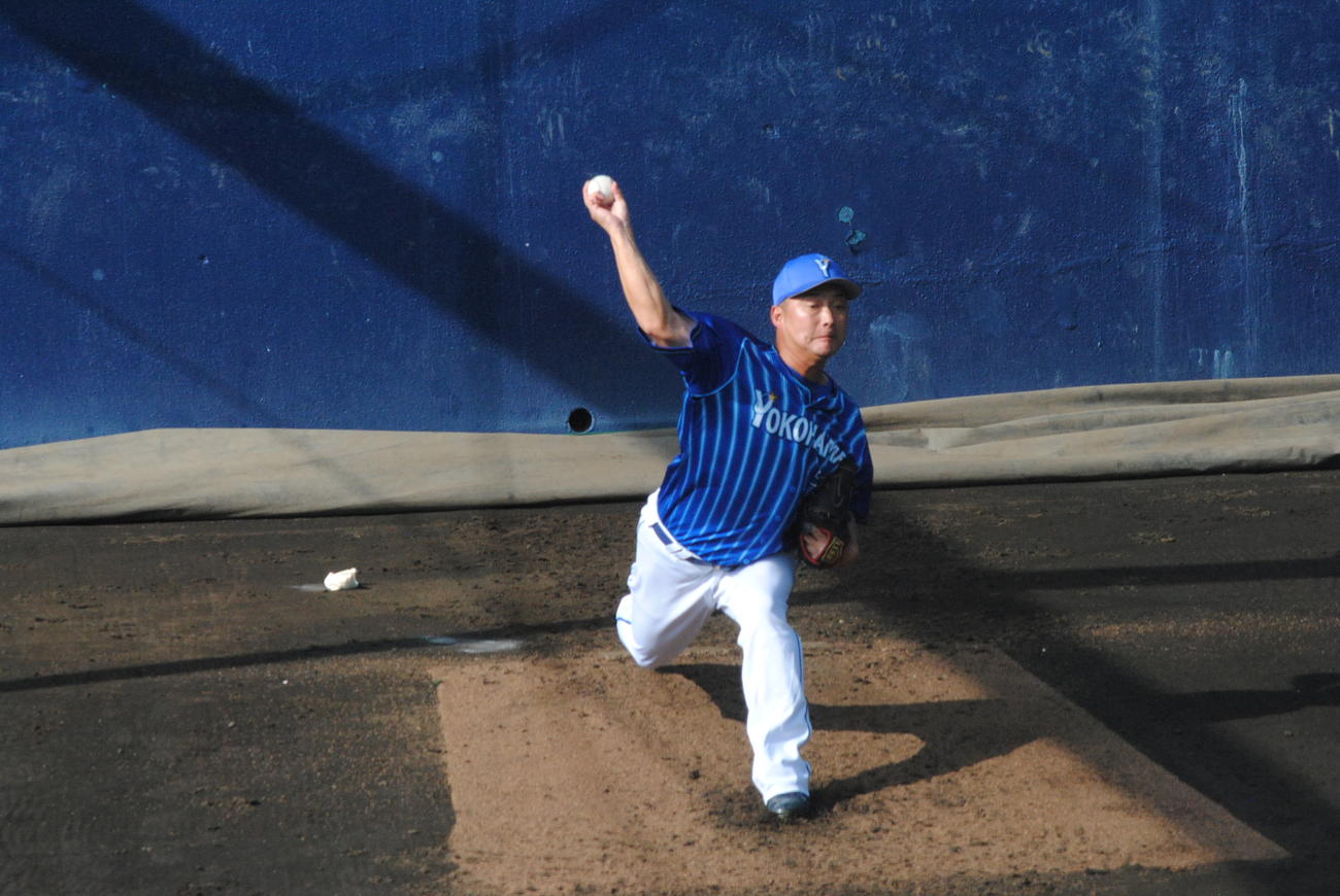 イースタン・リーグの最終戦、日本ハム戦で1回を無安打無失点に抑えたDeNA武藤祐太投手