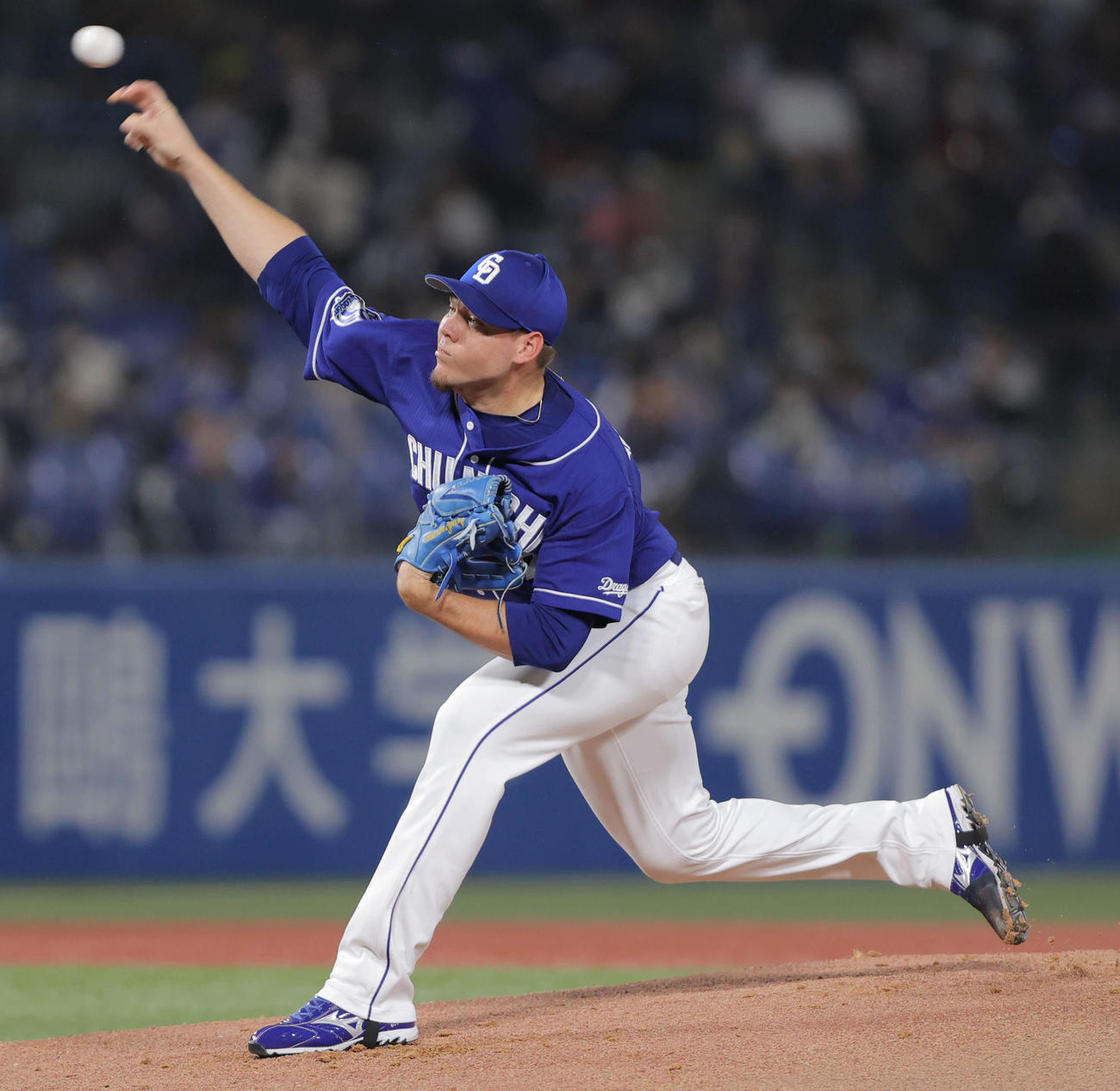 ヤクルト対中日　中日先発のロドリゲス（撮影・河田真司）