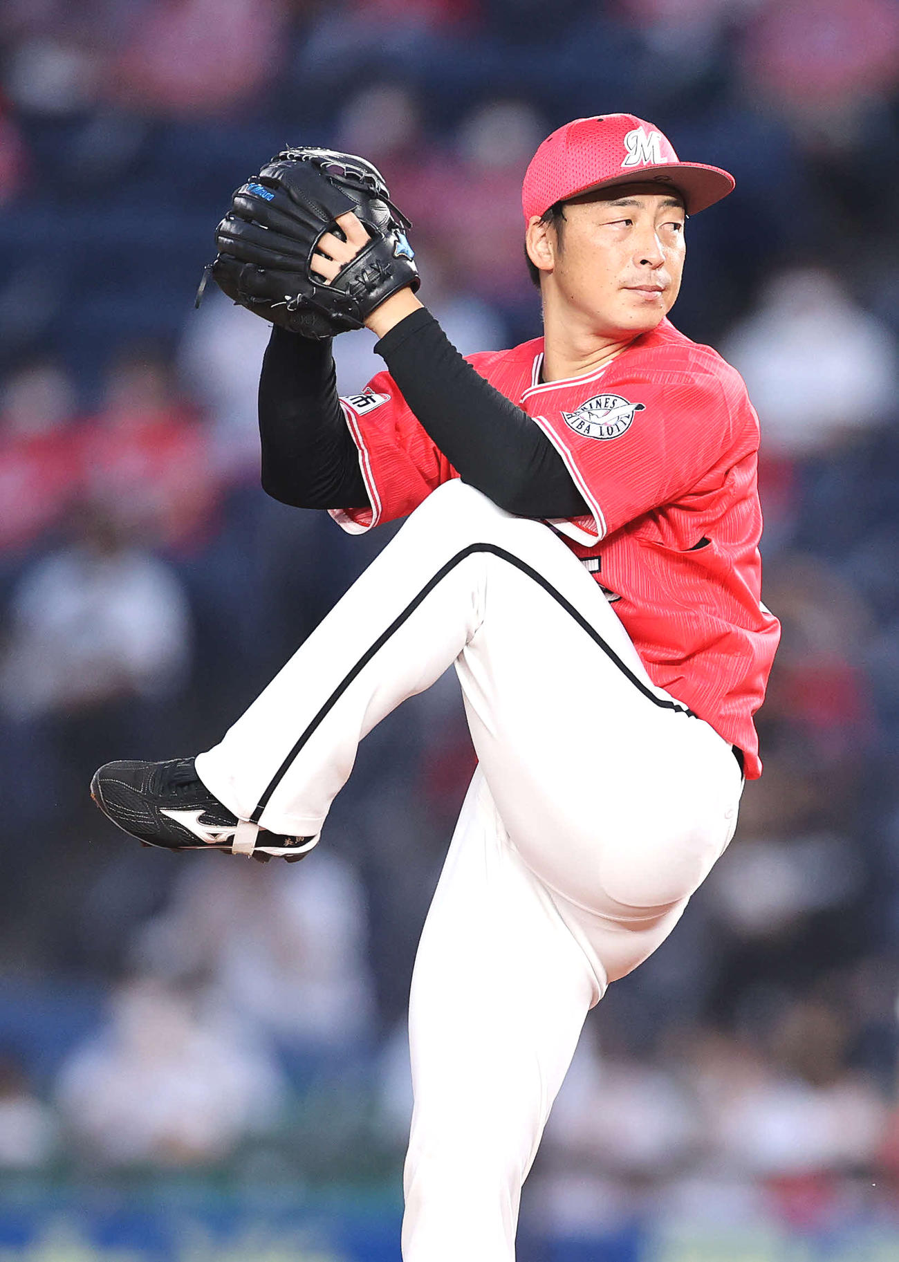 ロッテ美馬学（2021年8月31日撮影）
