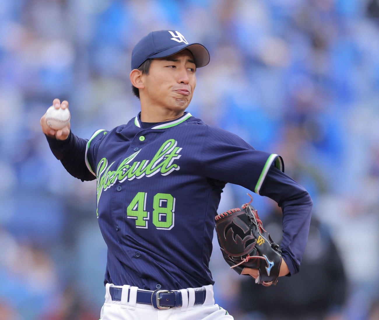 DeNA対ヤクルト　ヤクルト先発の金久保（撮影・河田真司）