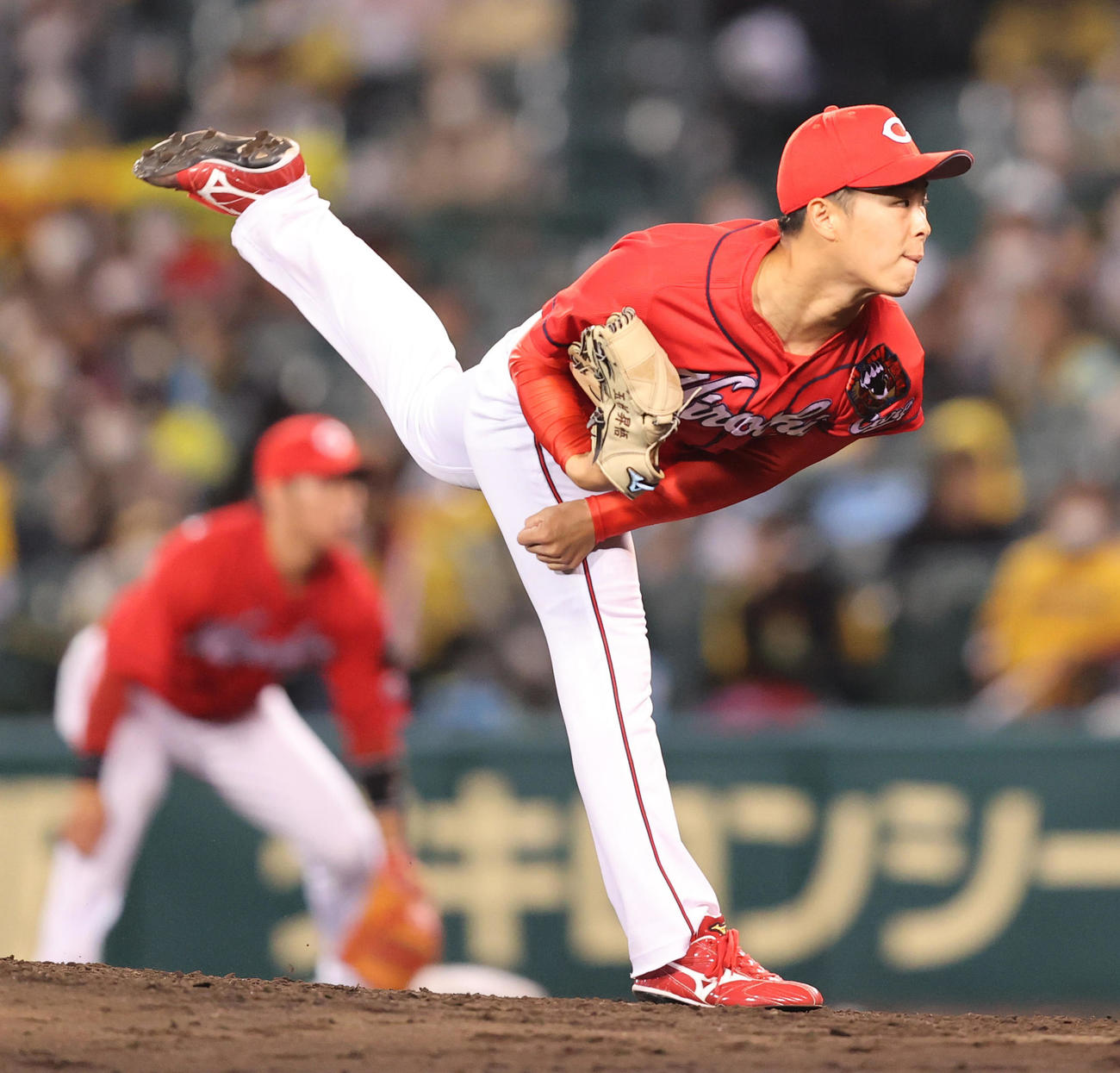 阪神対広島　好投を続ける広島玉村（撮影・清水貴仁）