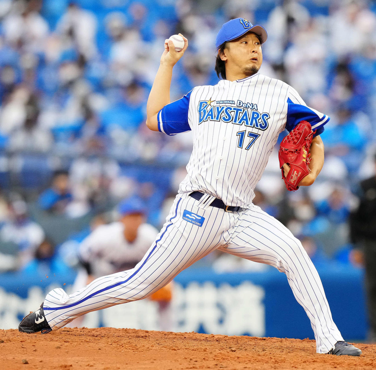 DeNA三嶋一輝（2021年9月26日撮影）