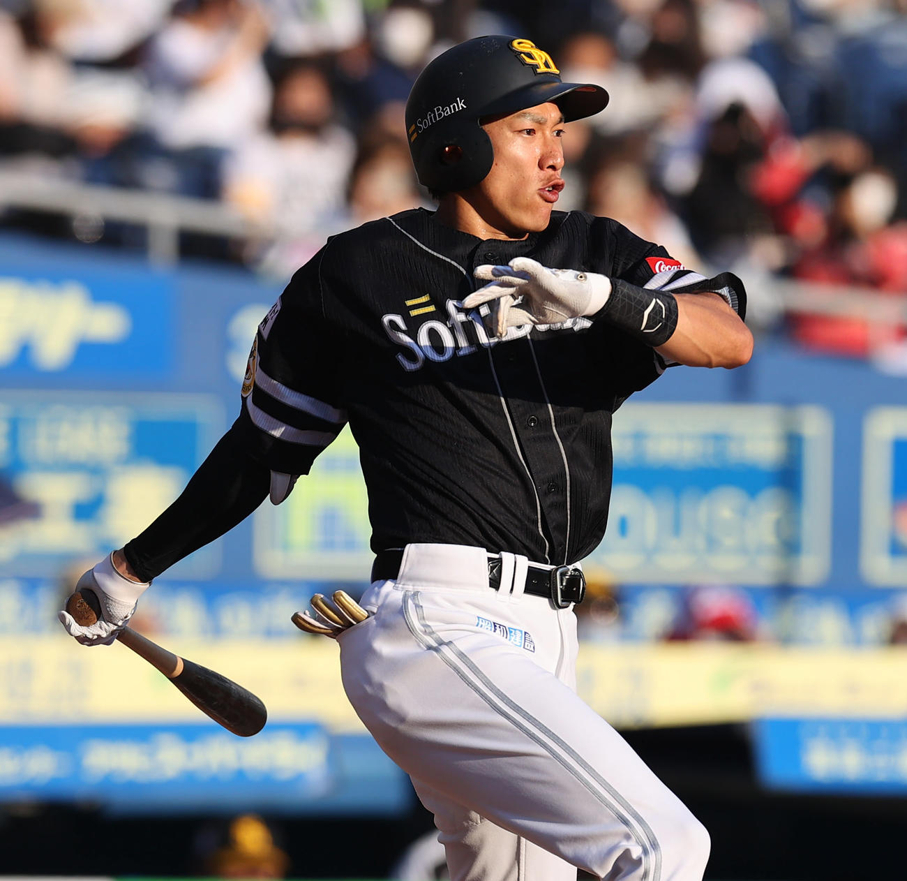 ソフトバンク柳田悠岐（2021年9月23日撮影）