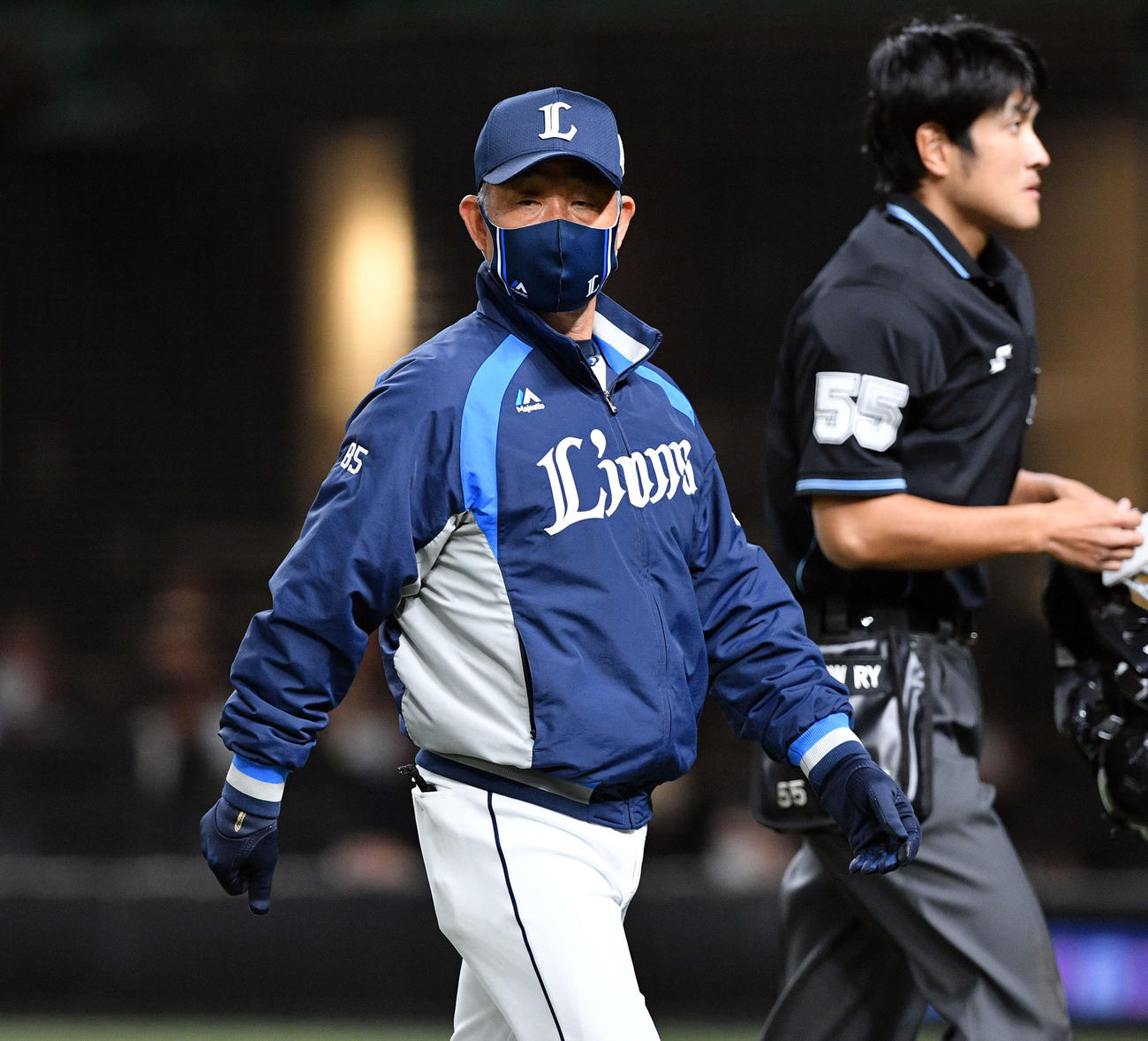 西武辻監督（2021年10月19日撮影）