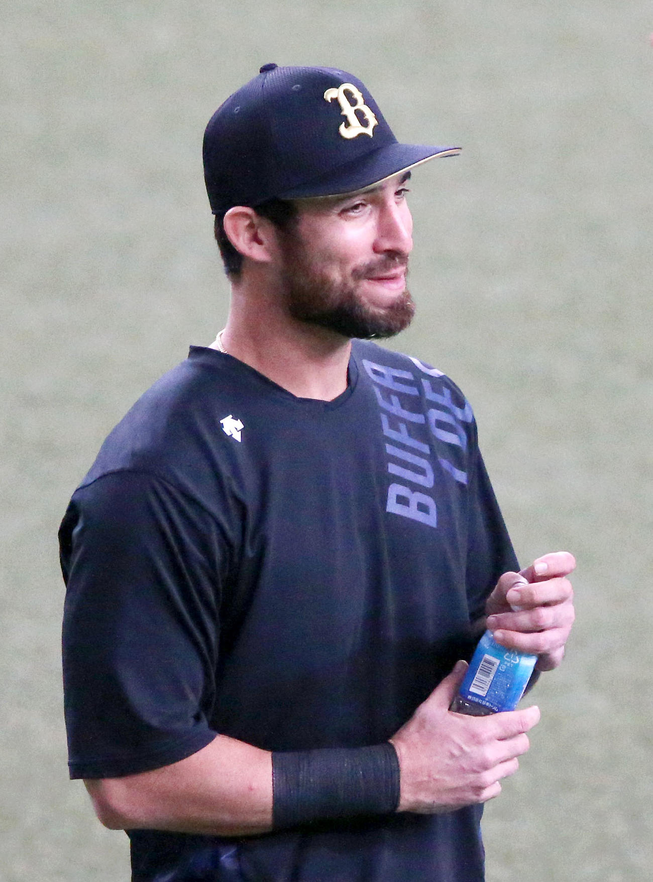 1軍に合流したオリックスのラベロ（撮影・上山淳一）