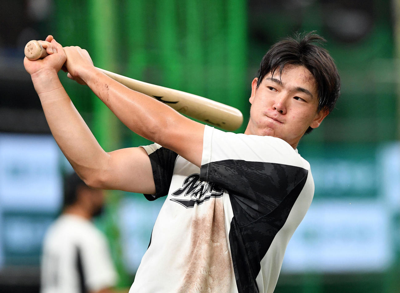 ロッテ安田尚憲（2021年9月25日撮影）