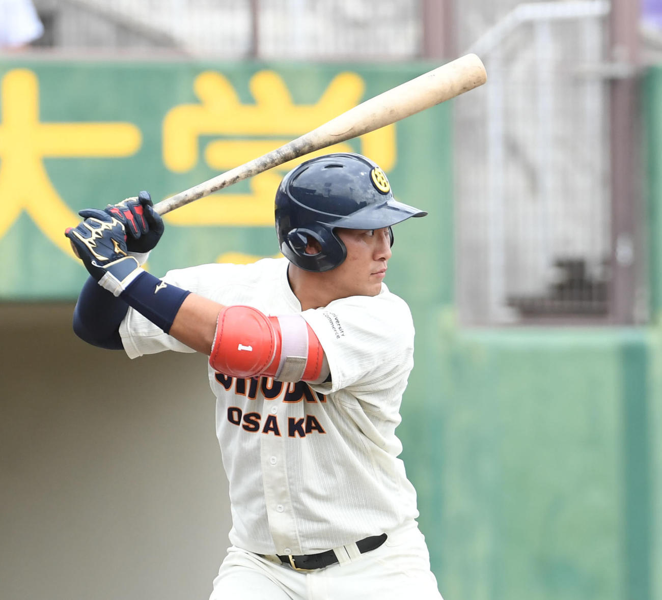 中日ドラフト6位の大商大・福元悠真（2021年9月撮影）