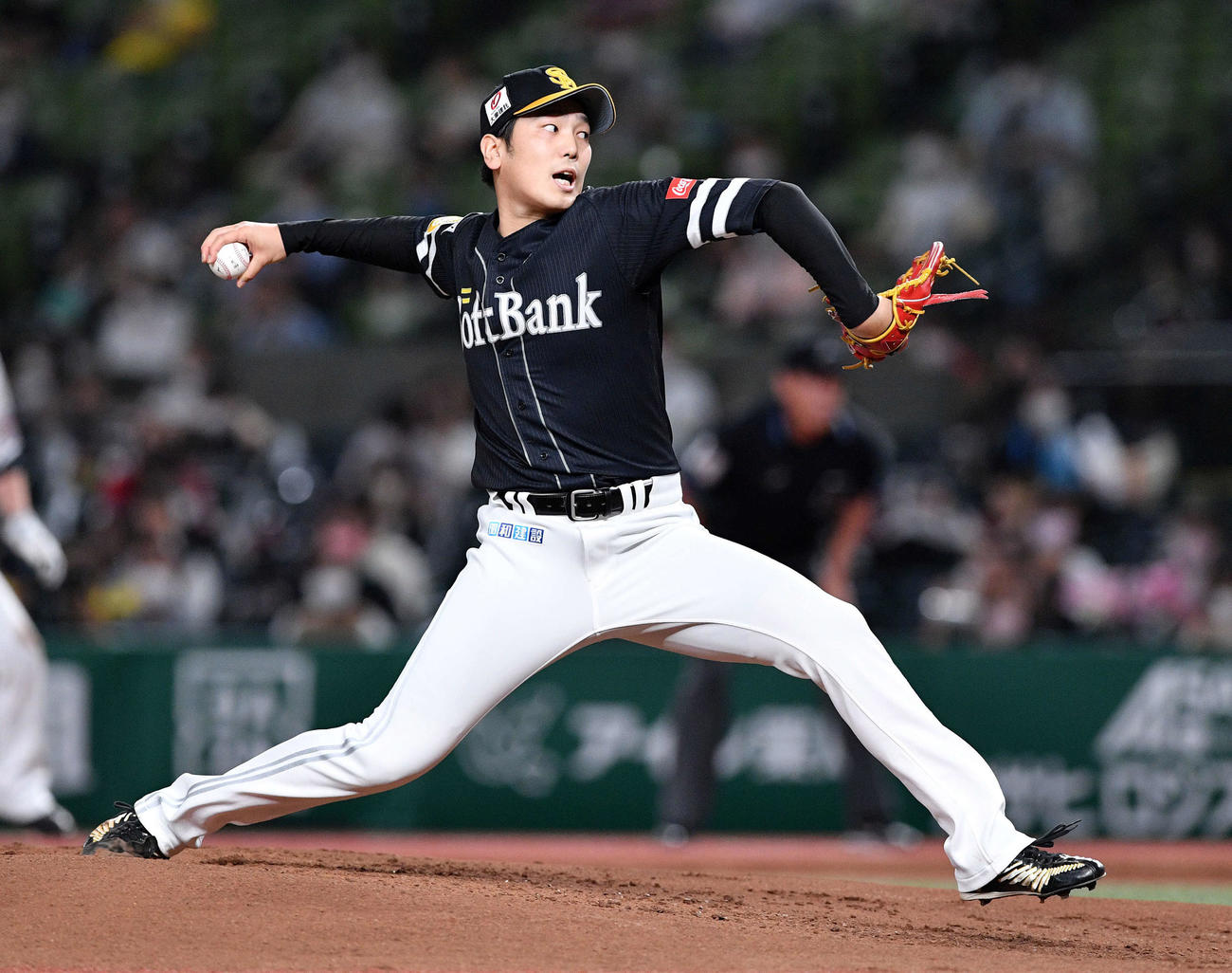 ソフトバンク石川柊太（2021年10月8日撮影）