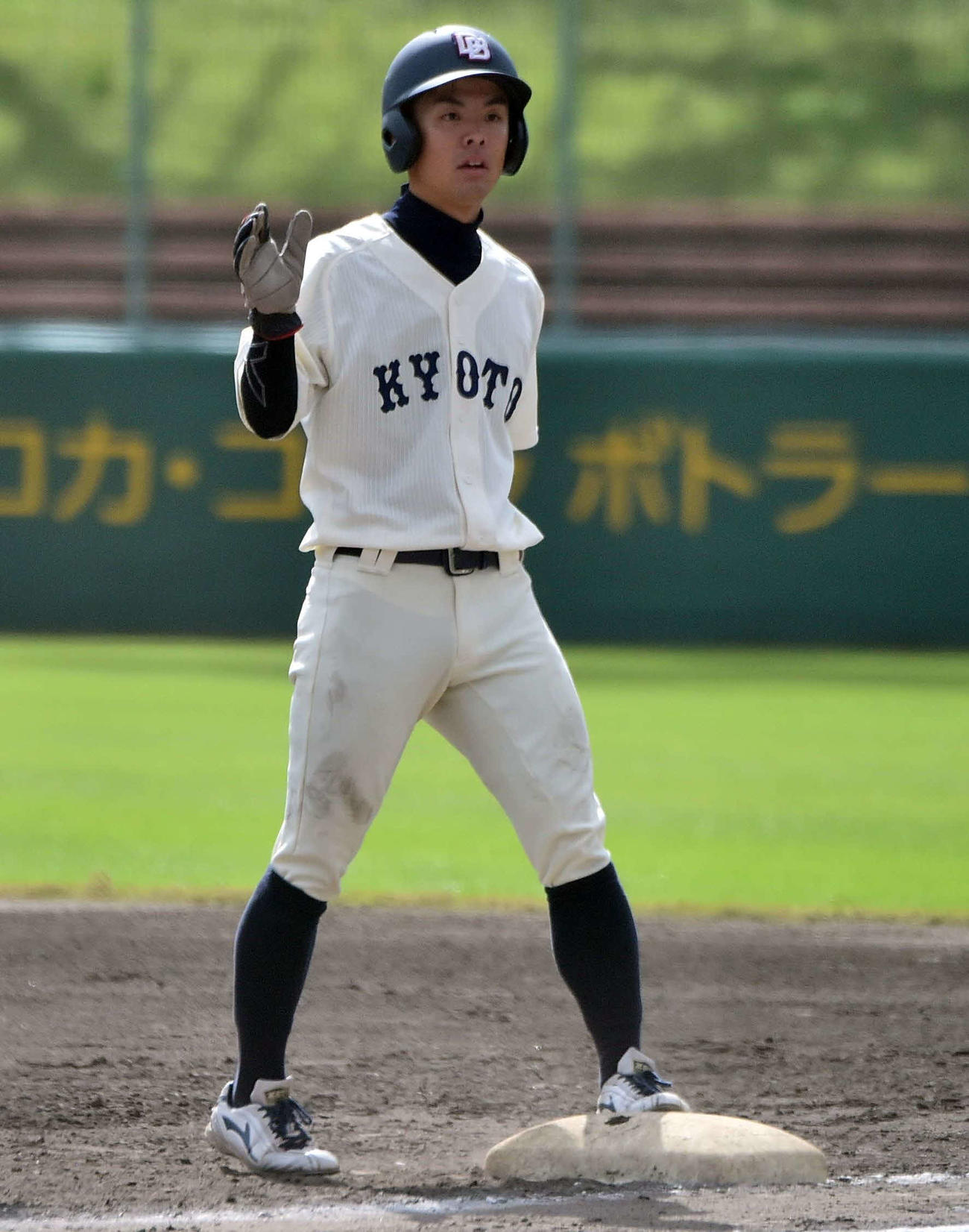 京大・野田大雅外野手は広島ドラフト1位の黒原拓未投手から決勝打を放った（写真提供：関西学生野球連盟）