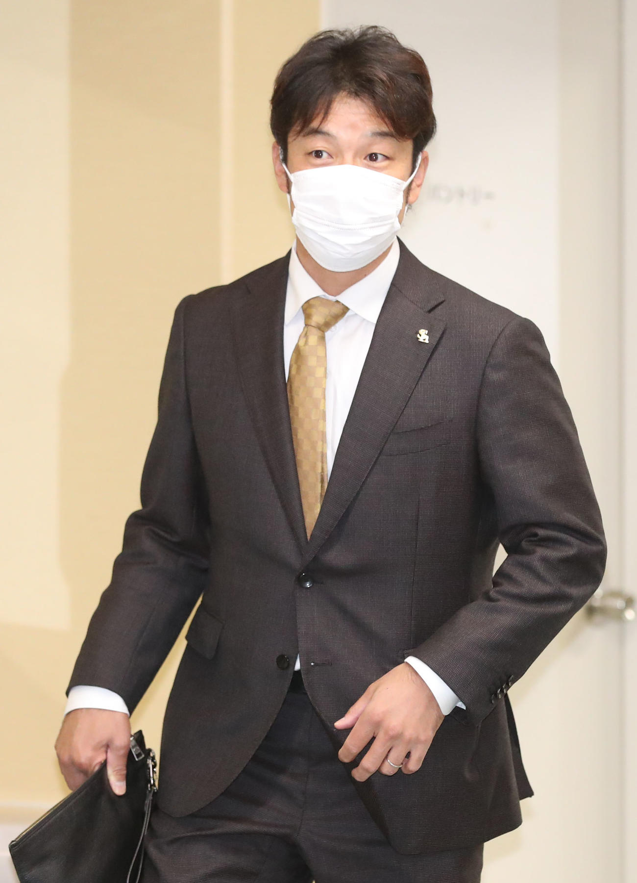 戦力外通告を受けた高谷裕亮（撮影・梅根麻紀）