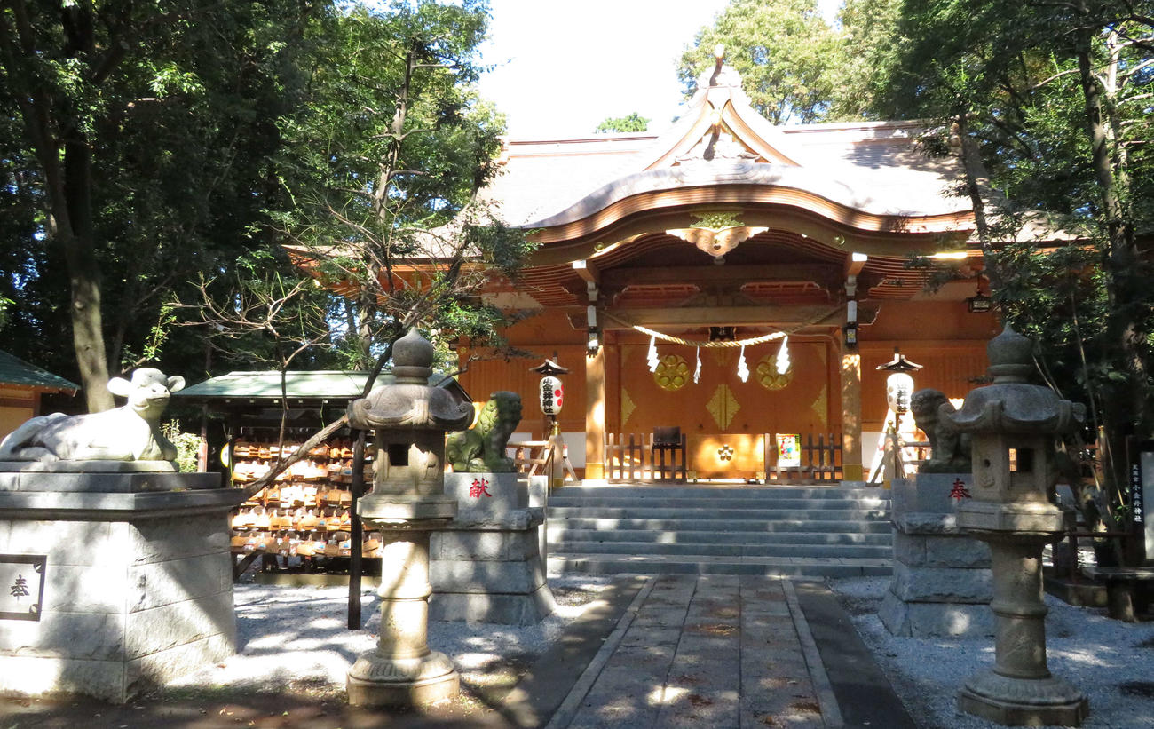 ロッテファン歴65年の宮司がいる東京・小金井神社（撮影・金子真仁）