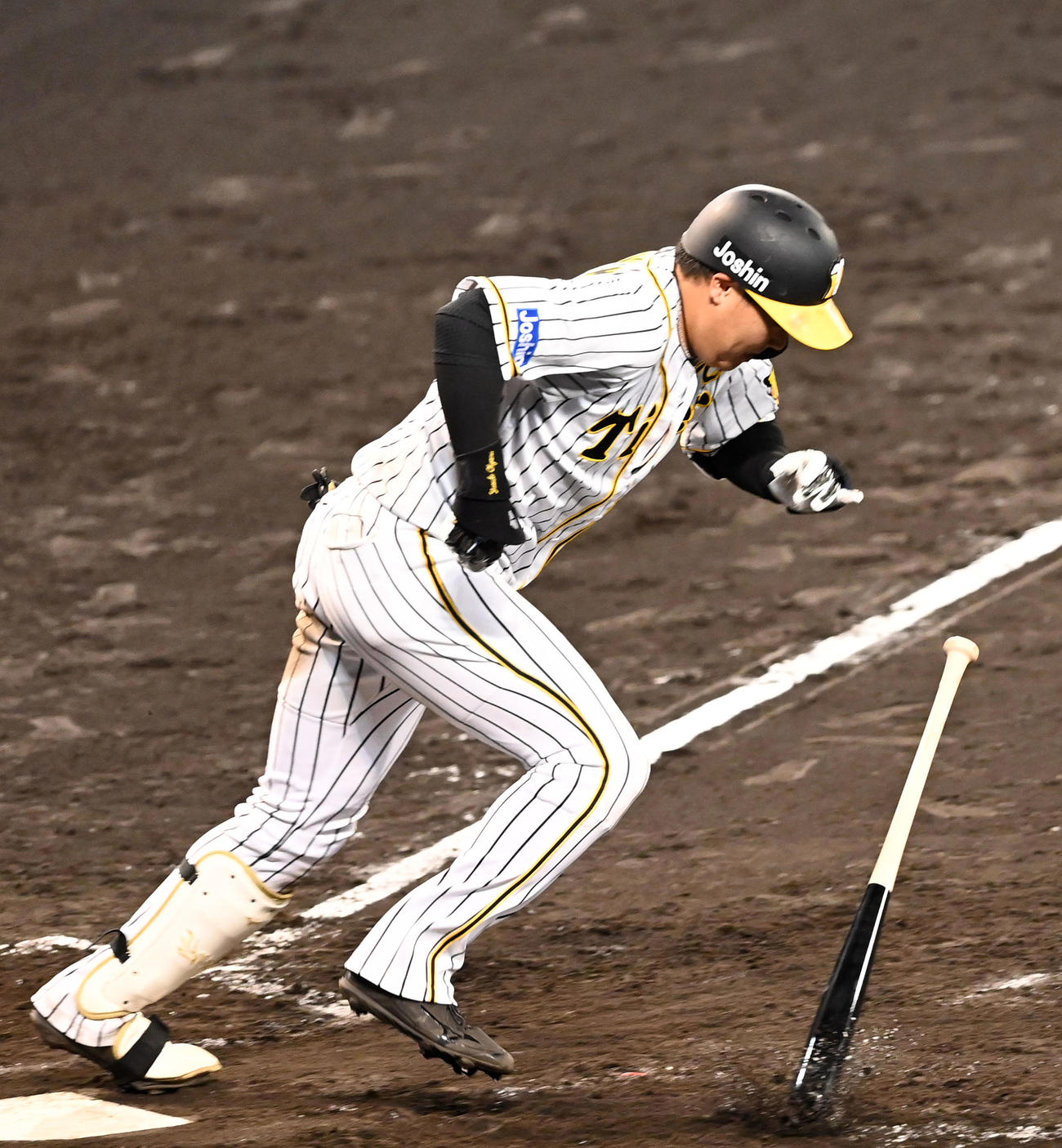 阪神対中日　9回裏阪神2死、大山は遊ゴロに倒れる（撮影・前岡正明）