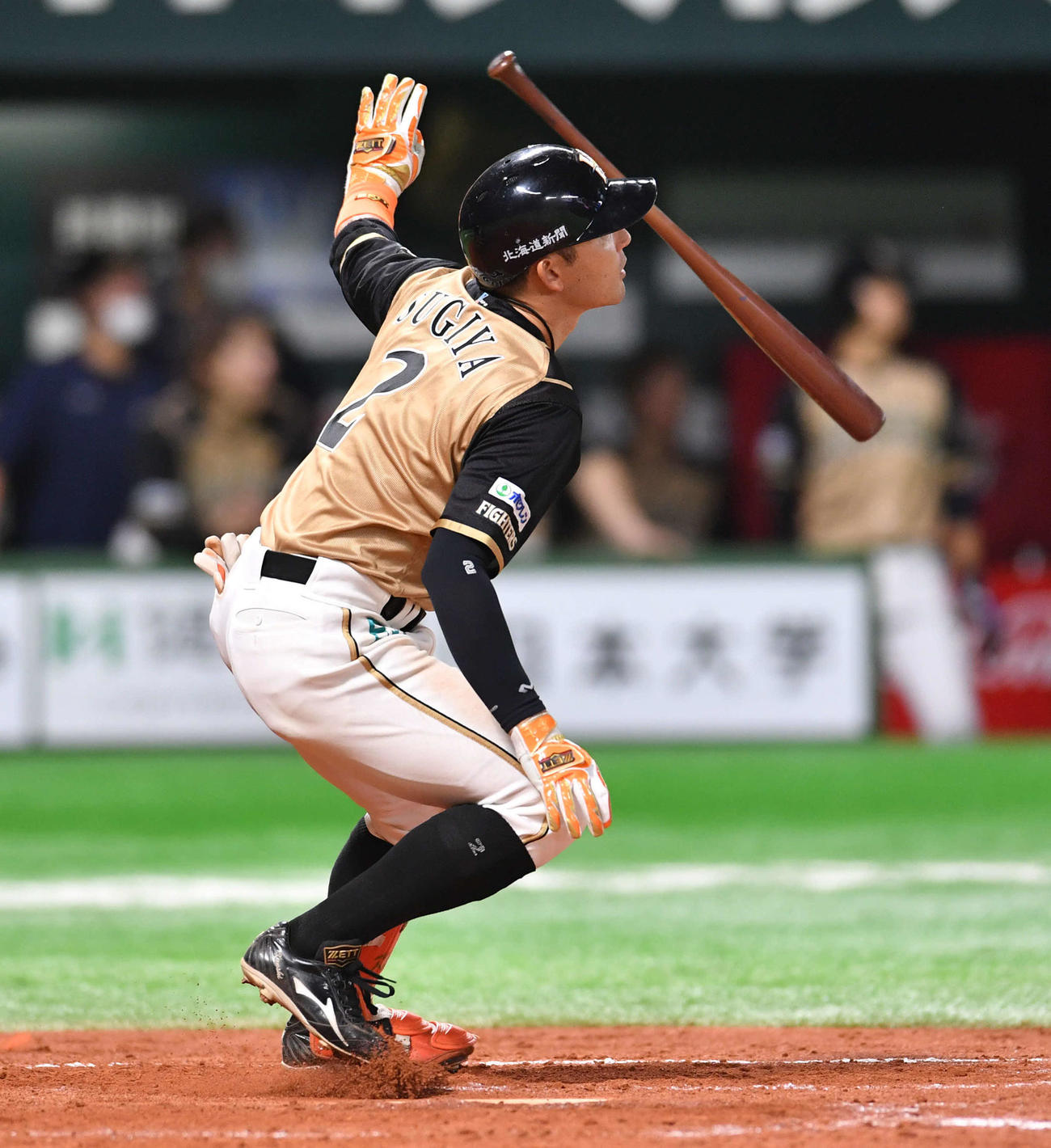日本ハム杉谷拳士（2021年10月21日撮影）