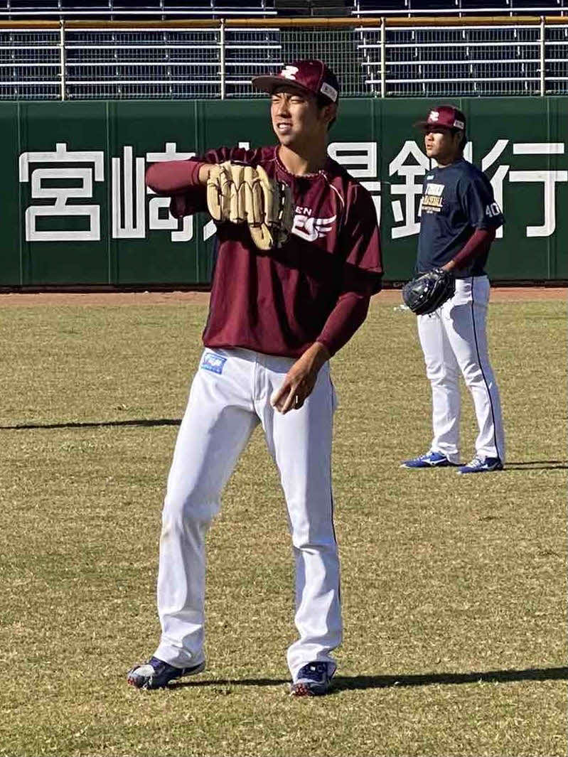 みやざきフェニックス・リーグに参加している楽天佐藤（球団提供）