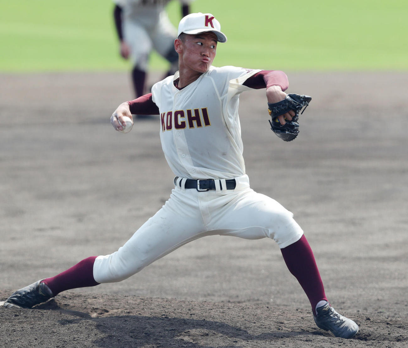森木大智、高校時代の投球フォーム