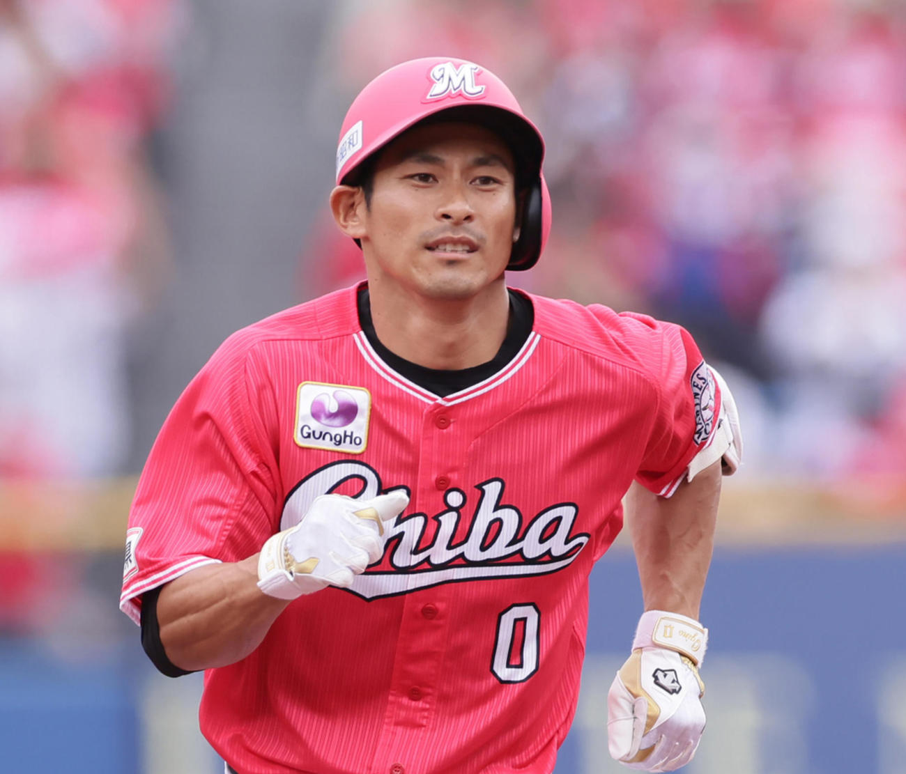 ロッテ荻野貴司（2021年6月13日撮影）