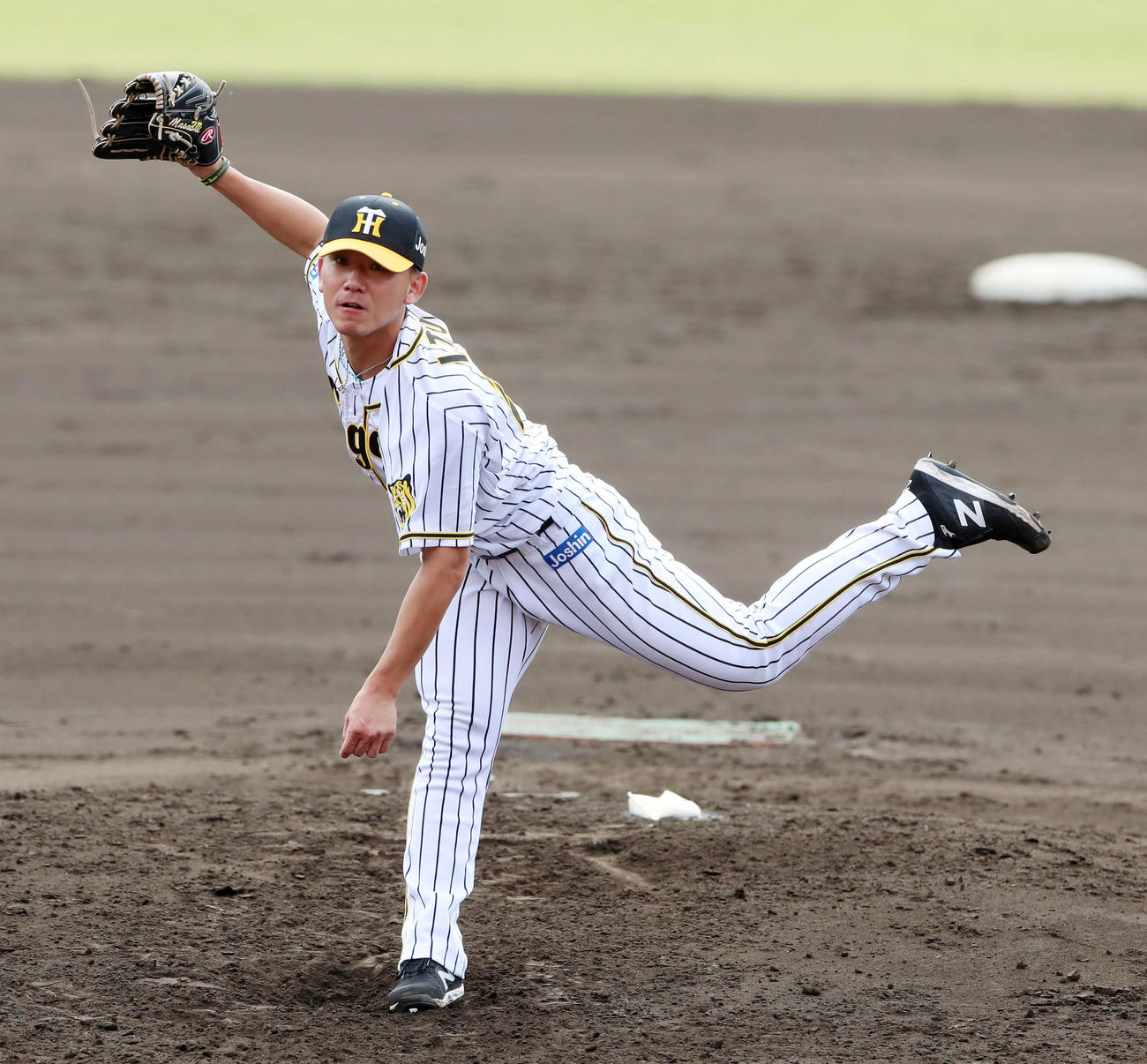 阪神対DeNA 3回を1失点に抑えた伊藤将（撮影・加藤哉）