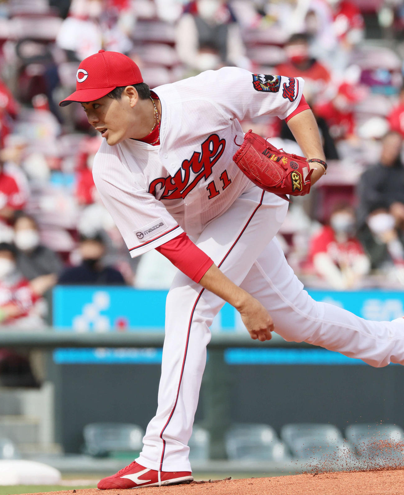 広島九里亜蓮（2021年10月24日撮影）