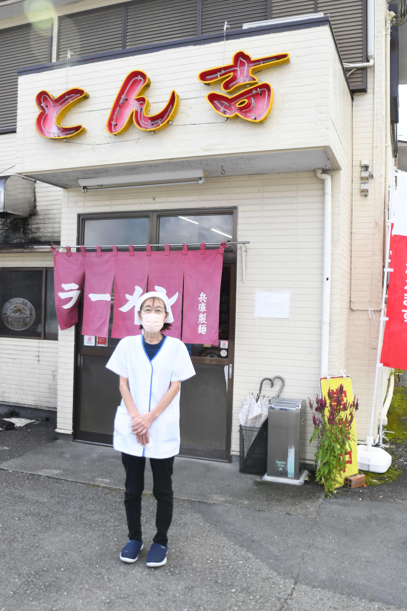 森木大智が家族で愛する高知・土佐市のラーメン屋「とん吉」の店主、梅木秀子さん（撮影・中野椋）