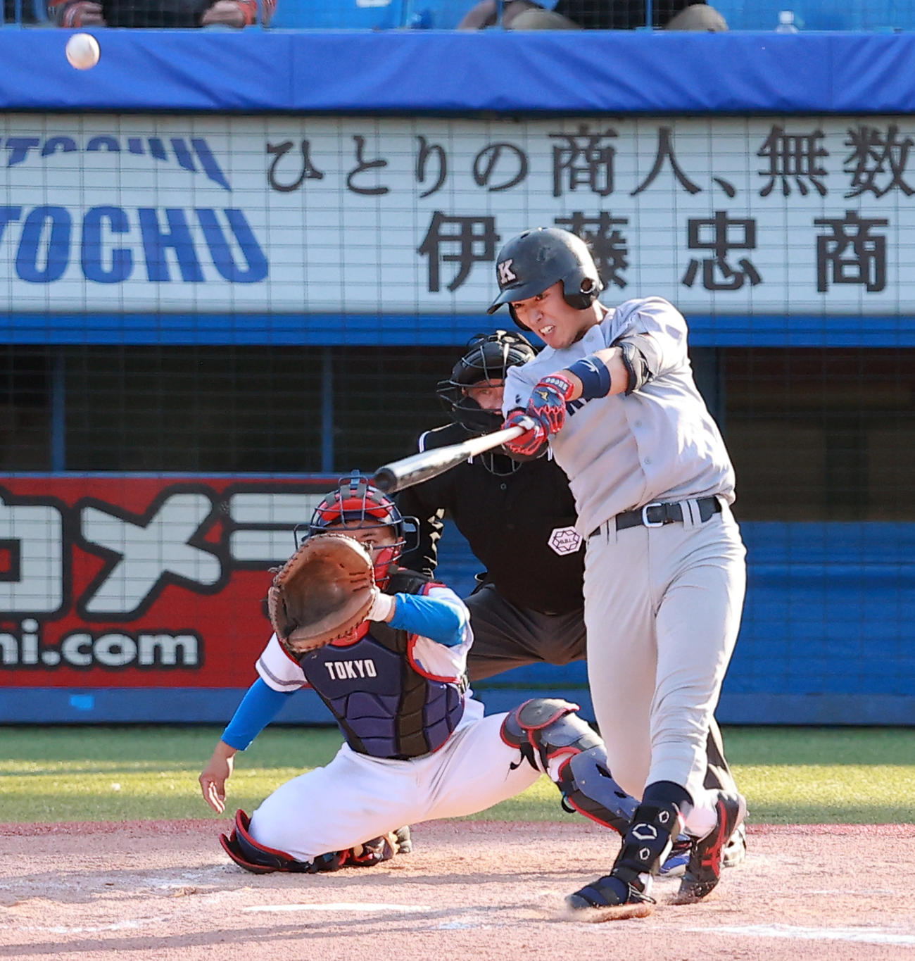 慶大・清原（11月3日撮影・野上伸悟）