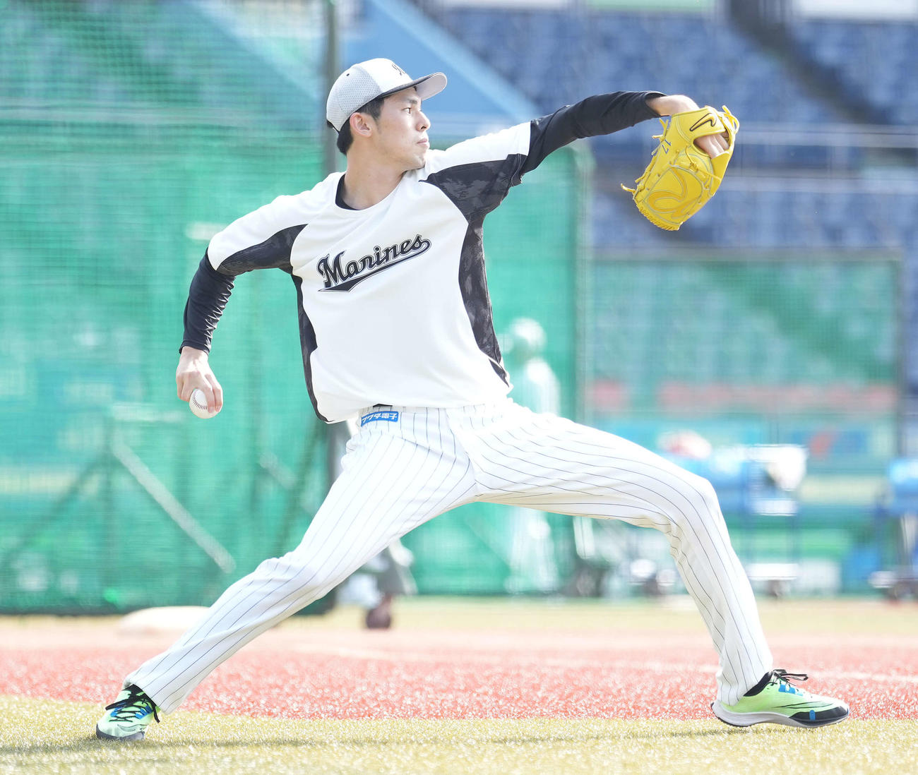 ロッテ佐々木朗希（2021年11月2日撮影）