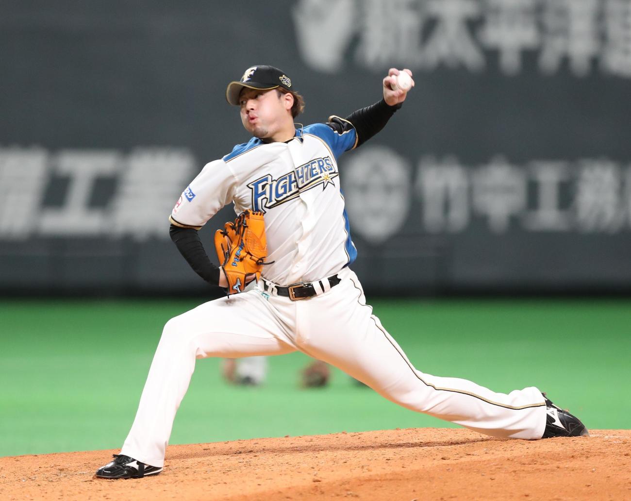 日本ハム堀瑞輝（2021年10月9日撮影）