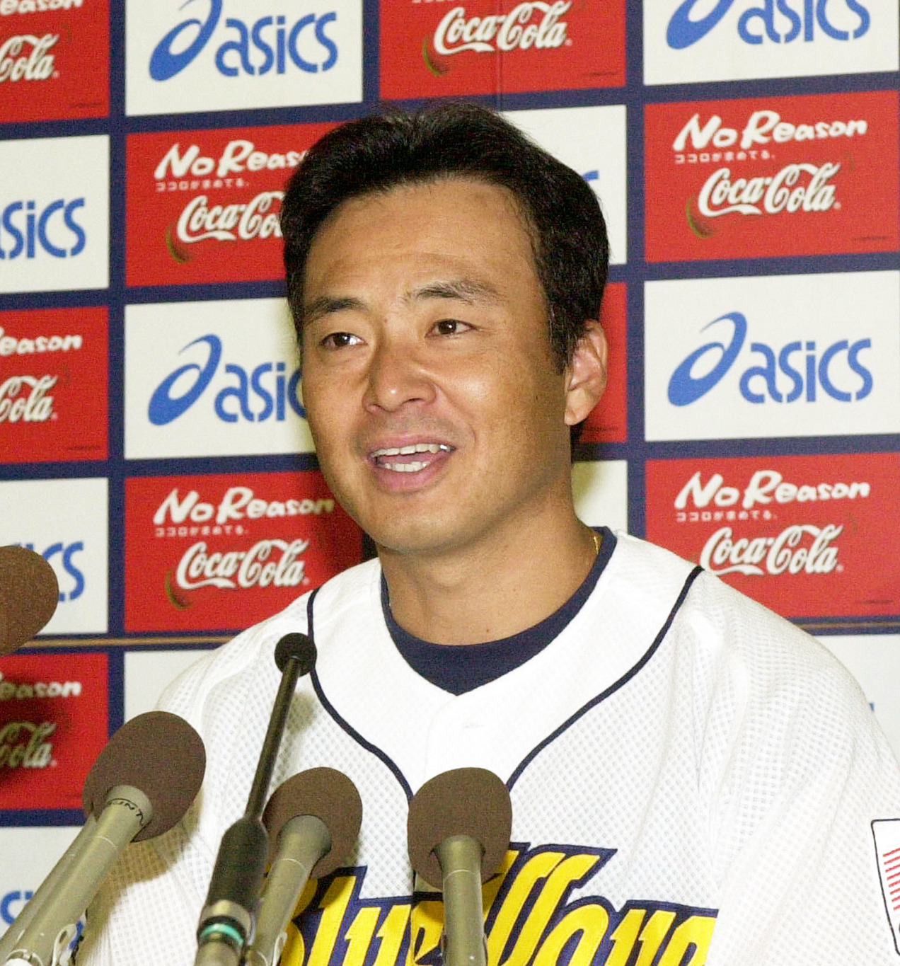 オリックス現役時代の藤井康雄氏（2002年9月撮影）
