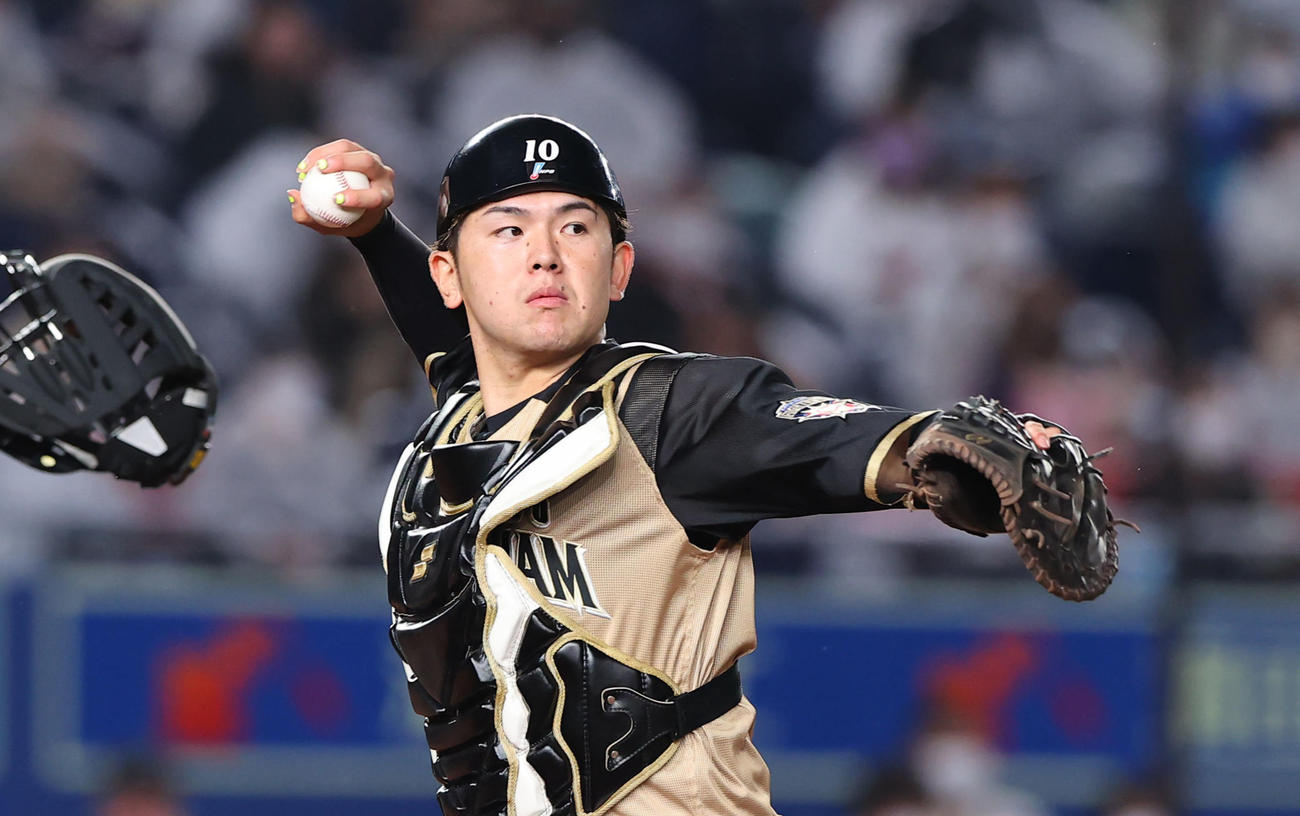 日本ハム清水優心（2021年9月4日撮影）