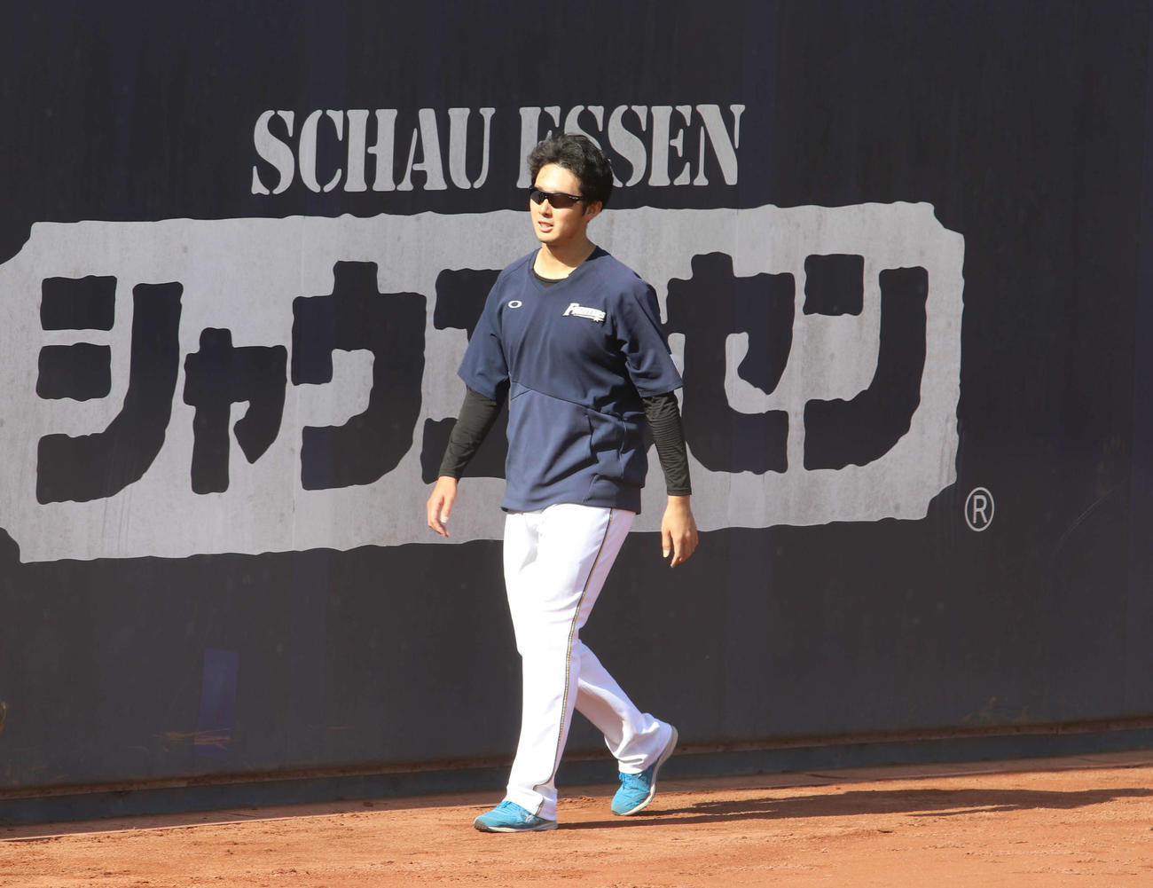 別メニューで調整した長谷川（撮影・小林憲治）
