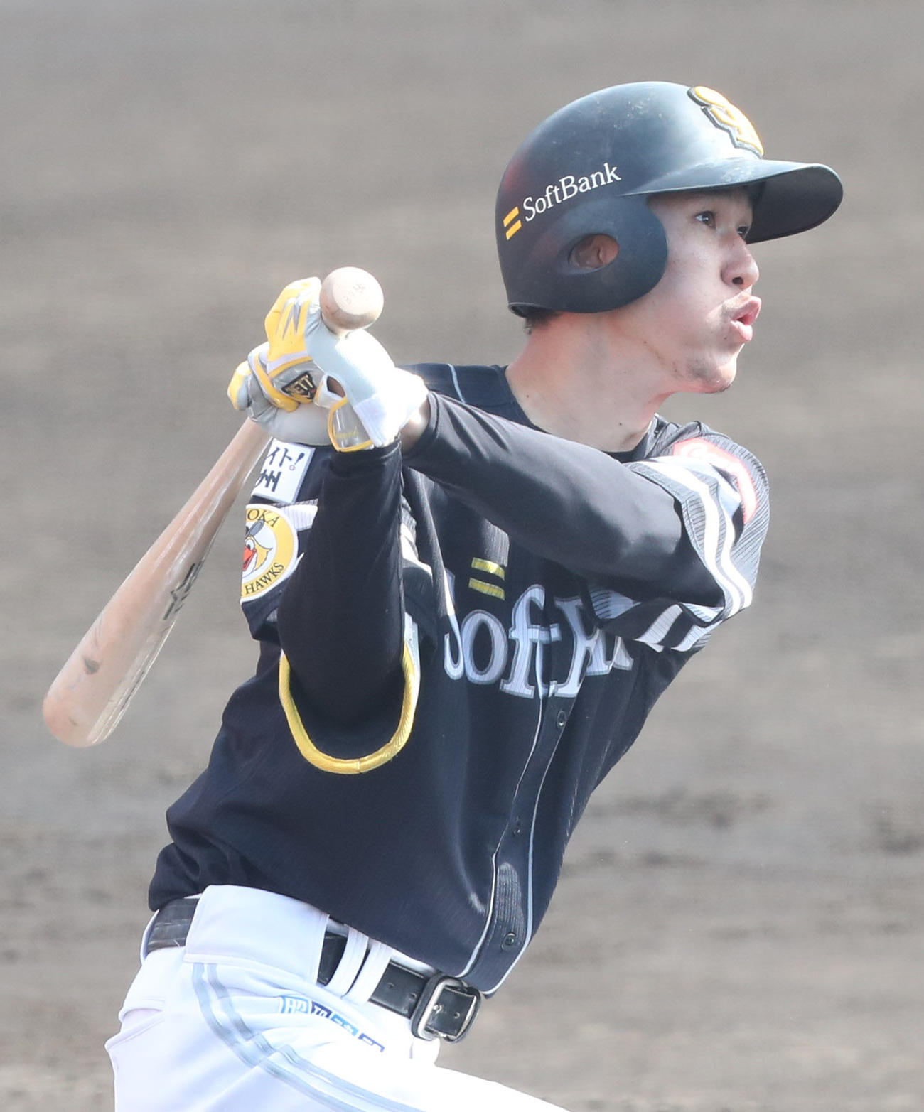 ソフトバンク三森大貴（2021年10月30日撮影）