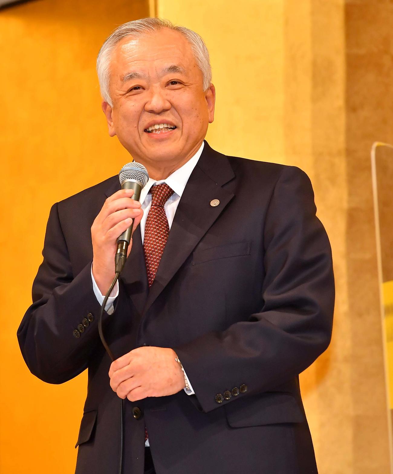 阪神藤原崇起オーナー＝2020年12月7日