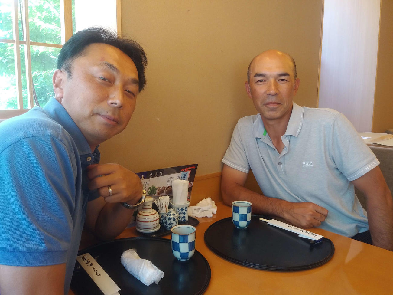宮本慎也氏（左）と和田一浩氏（2021年7月19日撮影）