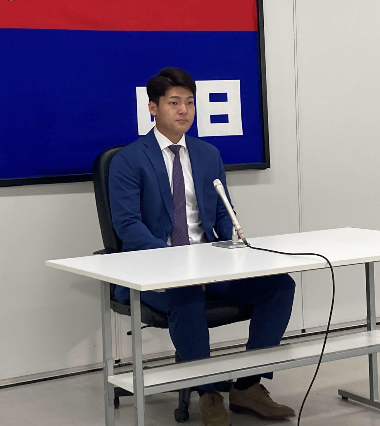 175万円減の1100万円で契約を更改した中日石川昂弥内野手