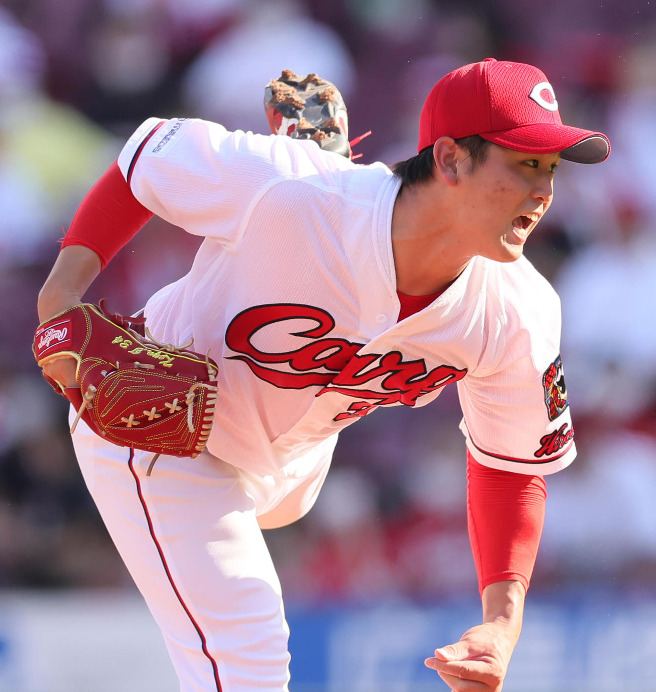 広島高橋昂也（2021年10月9日撮影）