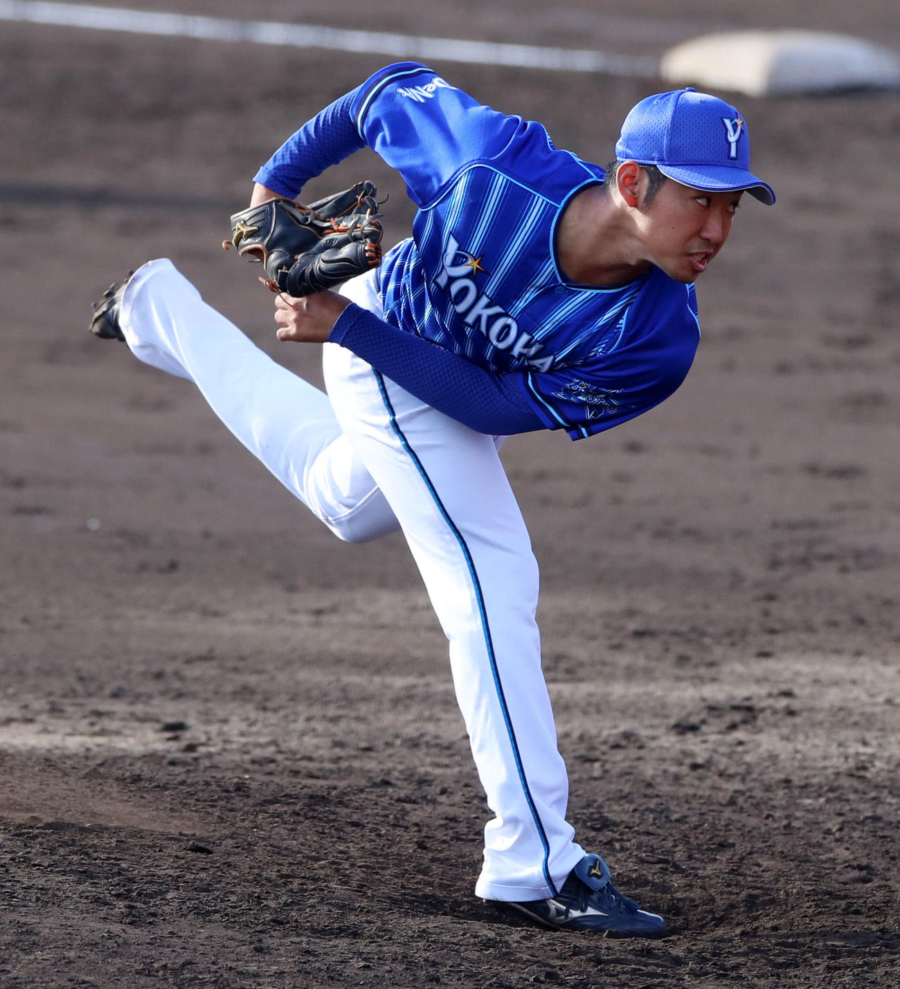 DeNA池谷蒼大（2021年10月31日撮影）