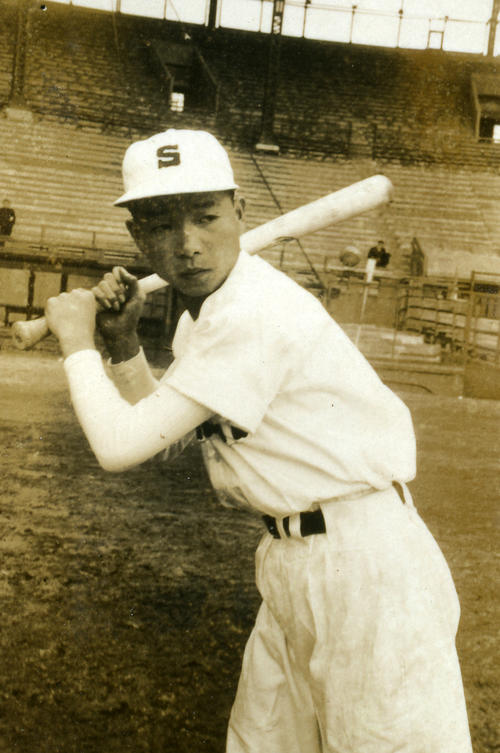 1953年4月、第25回選抜高校野球　済々黌2年の古葉毅さん