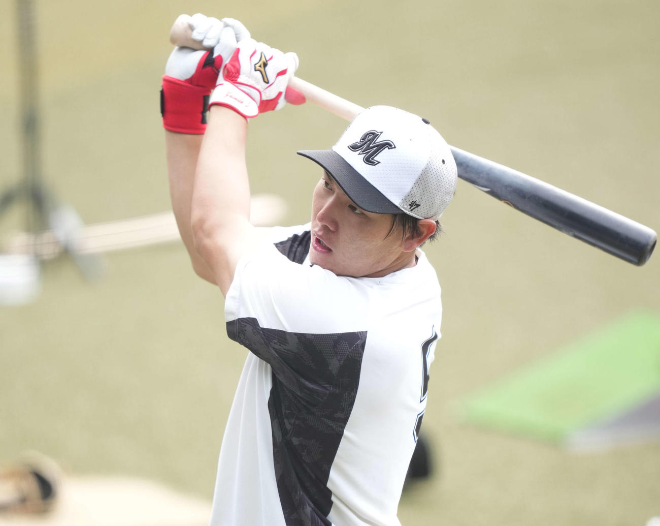 ロッテ安田尚憲（2021年11月2日撮影）