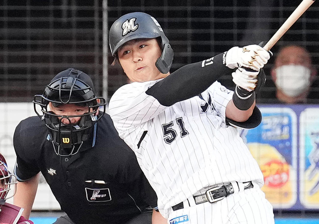 ロッテ山口航輝（2021年11月7日）