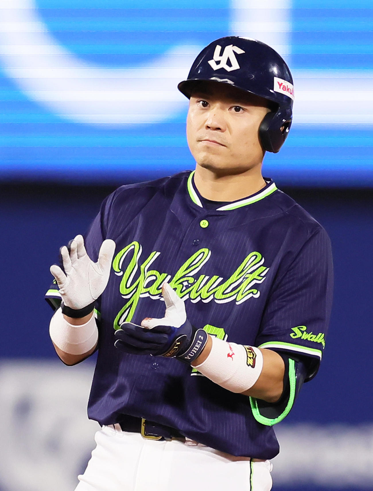 ヤクルト中村悠平（2021年10月26日撮影）
